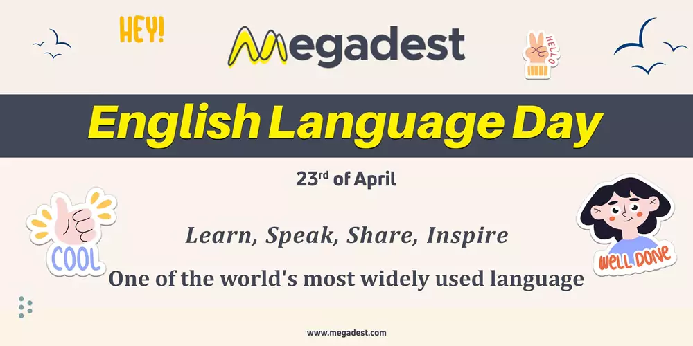 English Language Day Social Media Banner